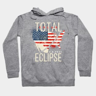 Total Solar Eclipse 4.8.2024 USA Hoodie